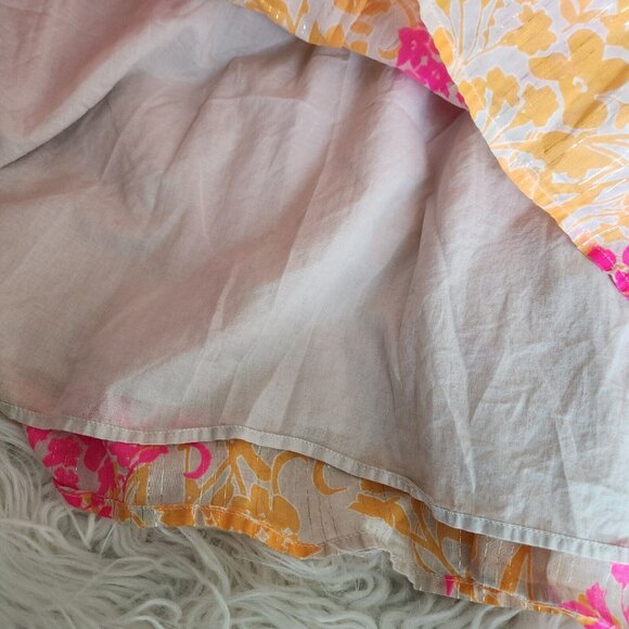 Old Navy Y2K Maxi Dress XXL Tiered Boho V-Neck Metallic Sleeveless‎ Beach Lined - Picture 9 of 12